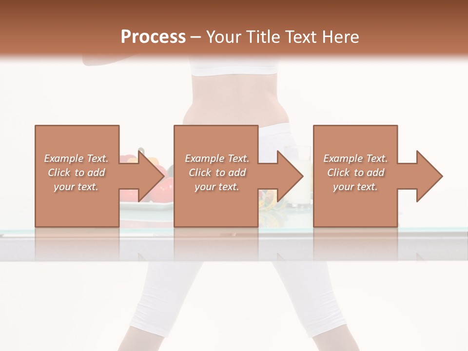 Brunette Human Isolated PowerPoint Template
