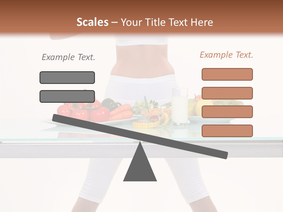 Brunette Human Isolated PowerPoint Template