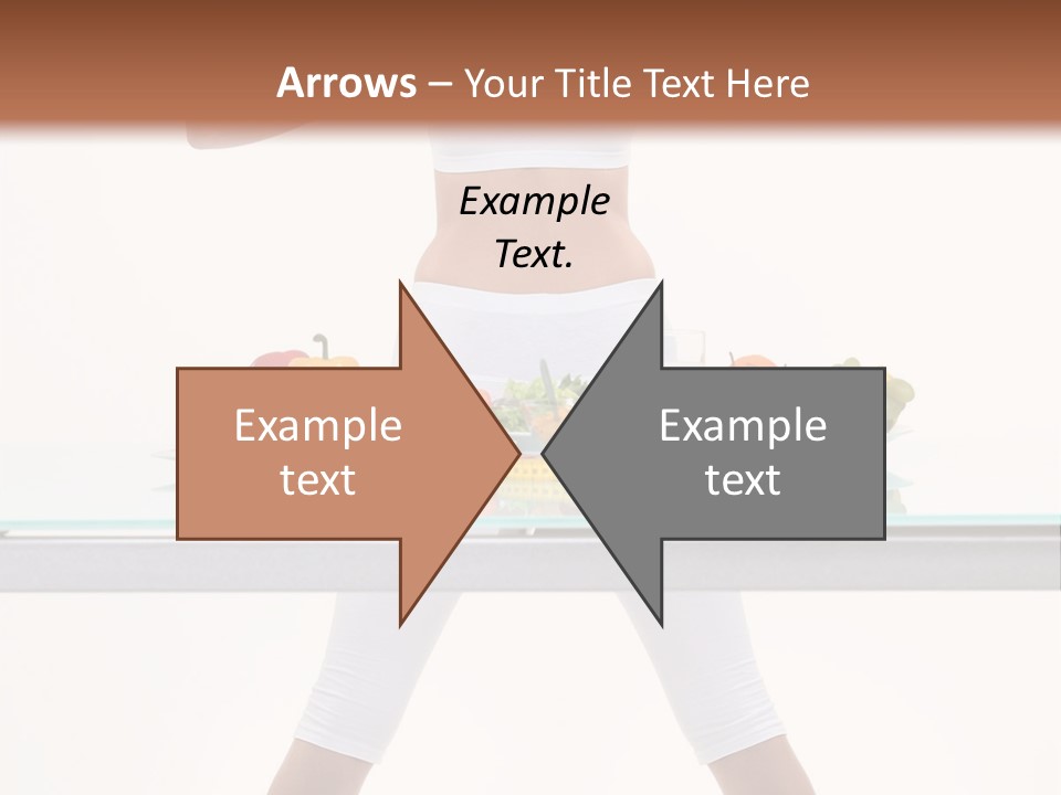 Brunette Human Isolated PowerPoint Template