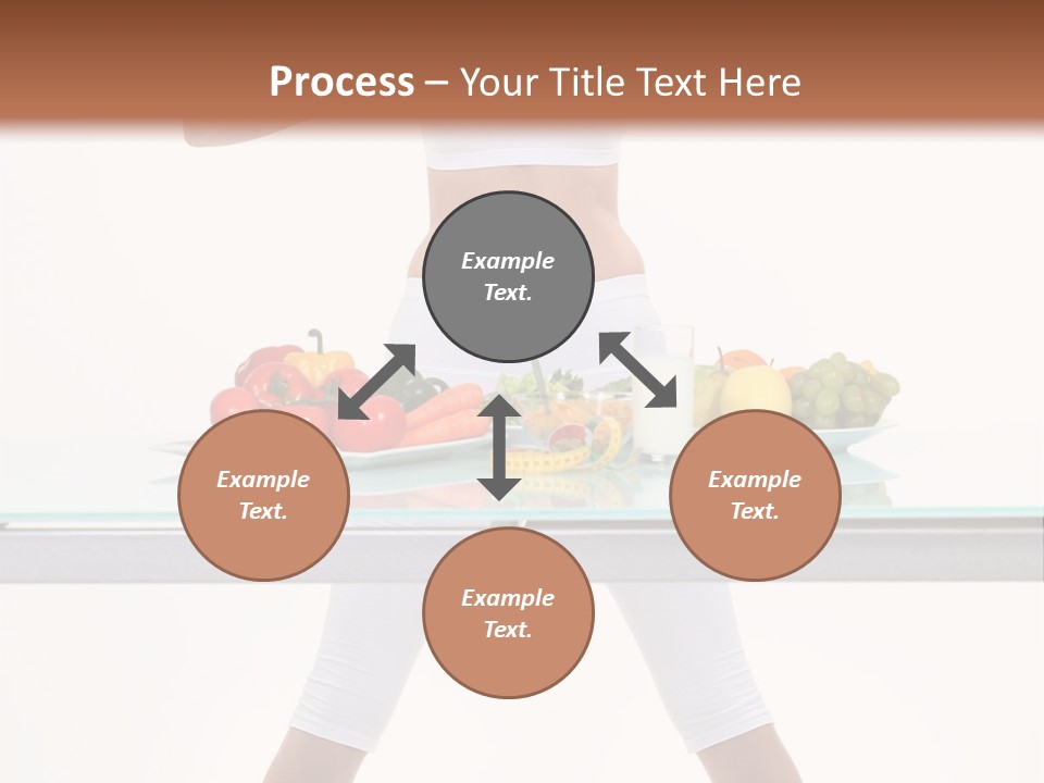Brunette Human Isolated PowerPoint Template
