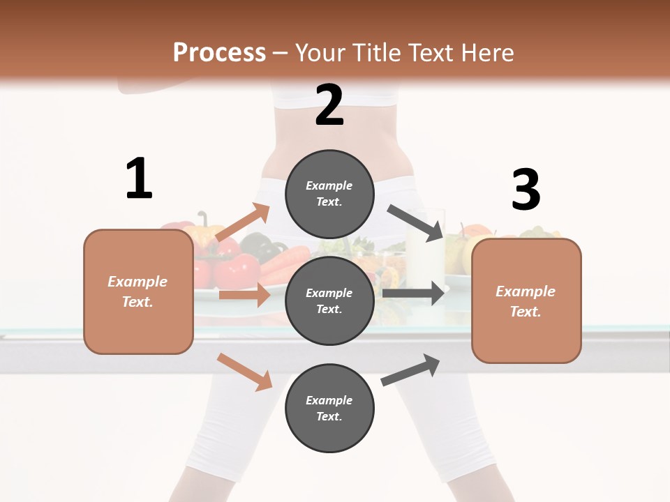 Brunette Human Isolated PowerPoint Template