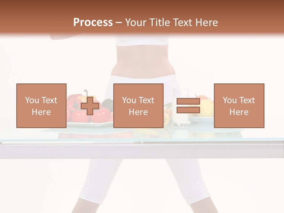 Brunette Human Isolated PowerPoint Template