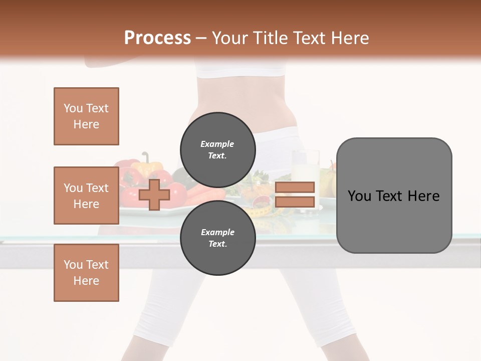 Brunette Human Isolated PowerPoint Template