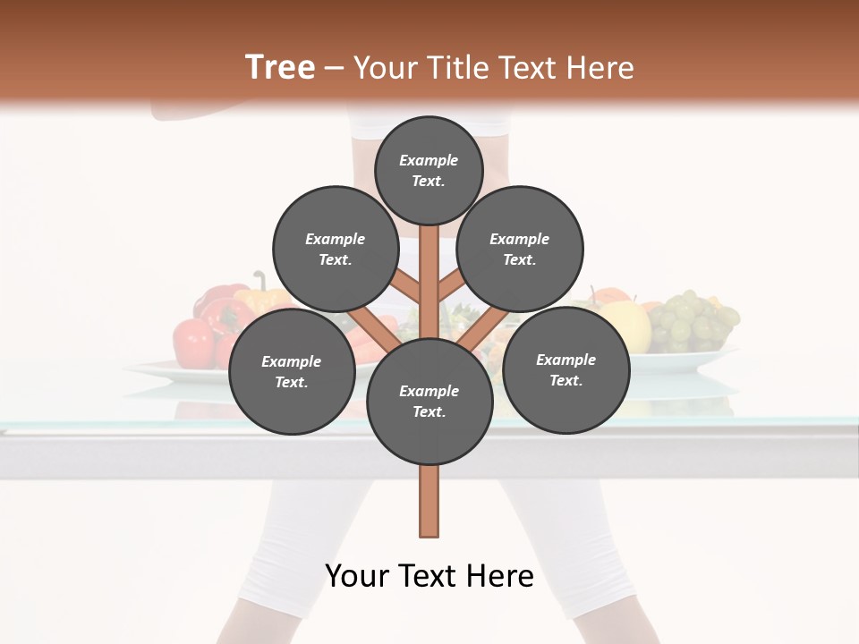 Brunette Human Isolated PowerPoint Template