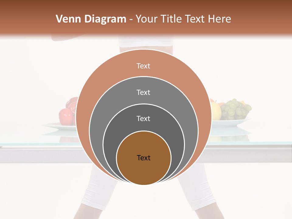 Brunette Human Isolated PowerPoint Template