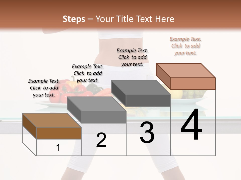 Brunette Human Isolated PowerPoint Template