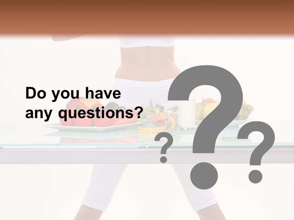 Brunette Human Isolated PowerPoint Template