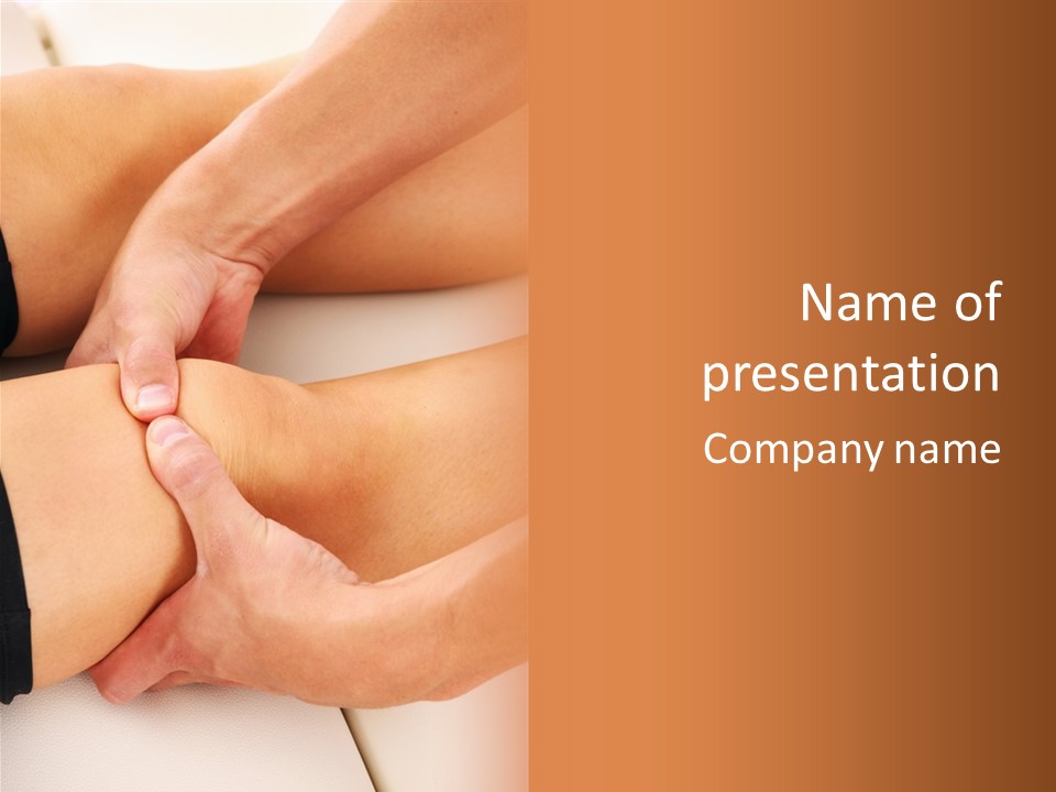 Foot Physiotherapist Man PowerPoint Template