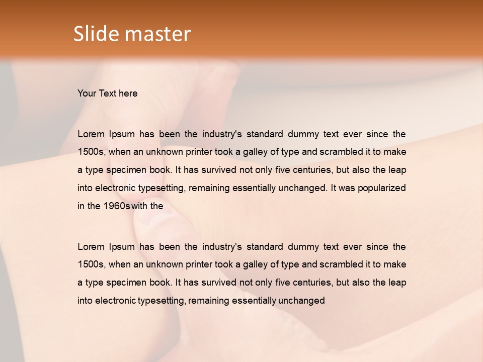 Foot Physiotherapist Man PowerPoint Template