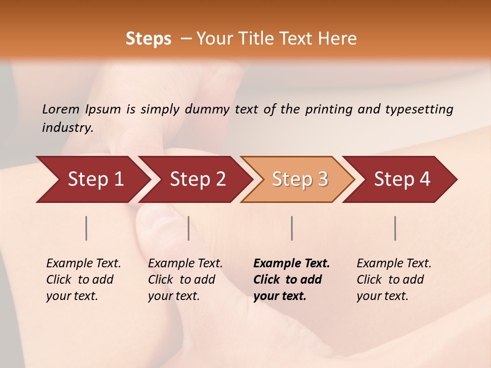 Foot Physiotherapist Man PowerPoint Template