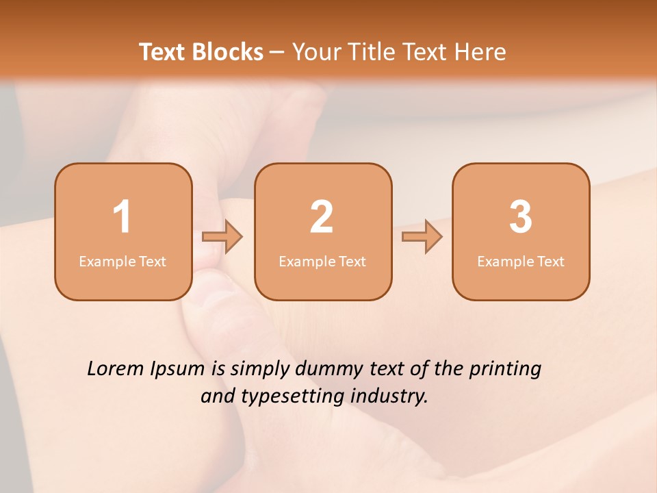 Foot Physiotherapist Man PowerPoint Template