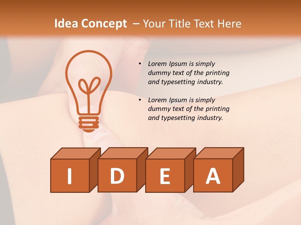 Foot Physiotherapist Man PowerPoint Template