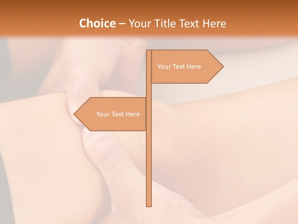 Foot Physiotherapist Man PowerPoint Template