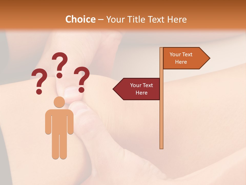 Foot Physiotherapist Man PowerPoint Template