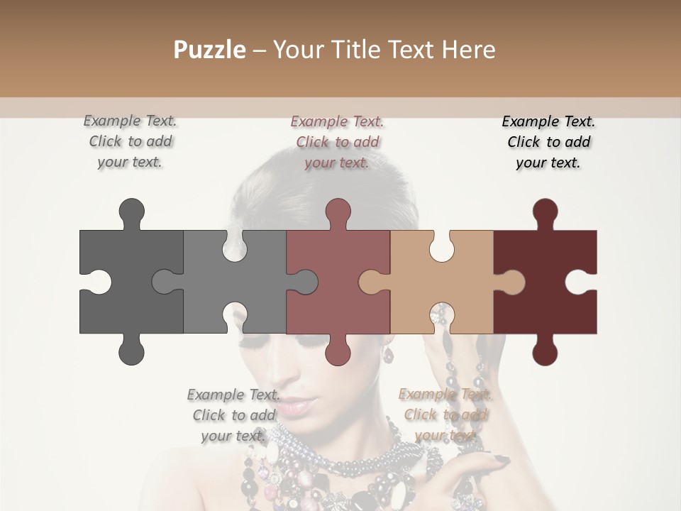 Rings White Hair PowerPoint Template