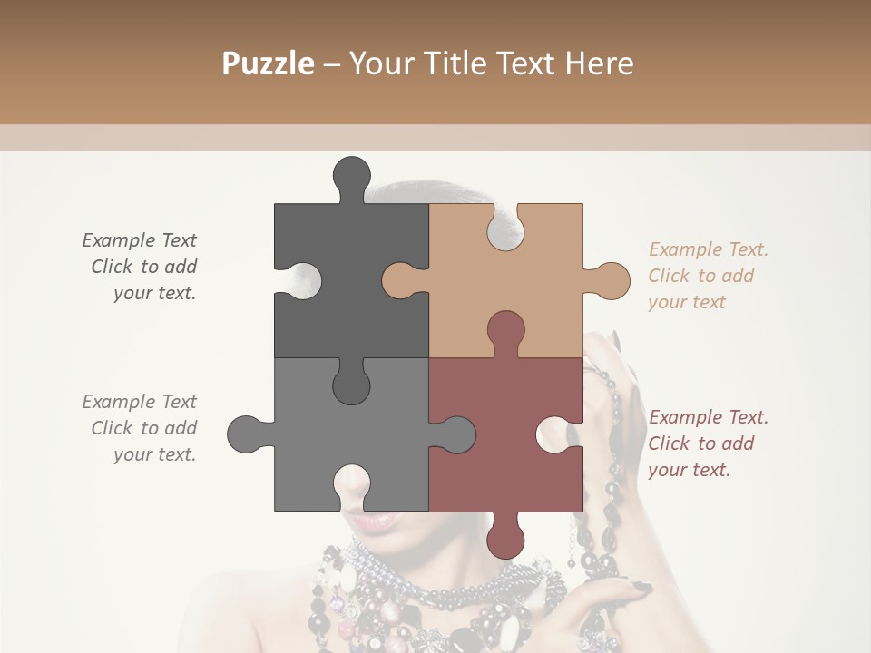 Rings White Hair PowerPoint Template