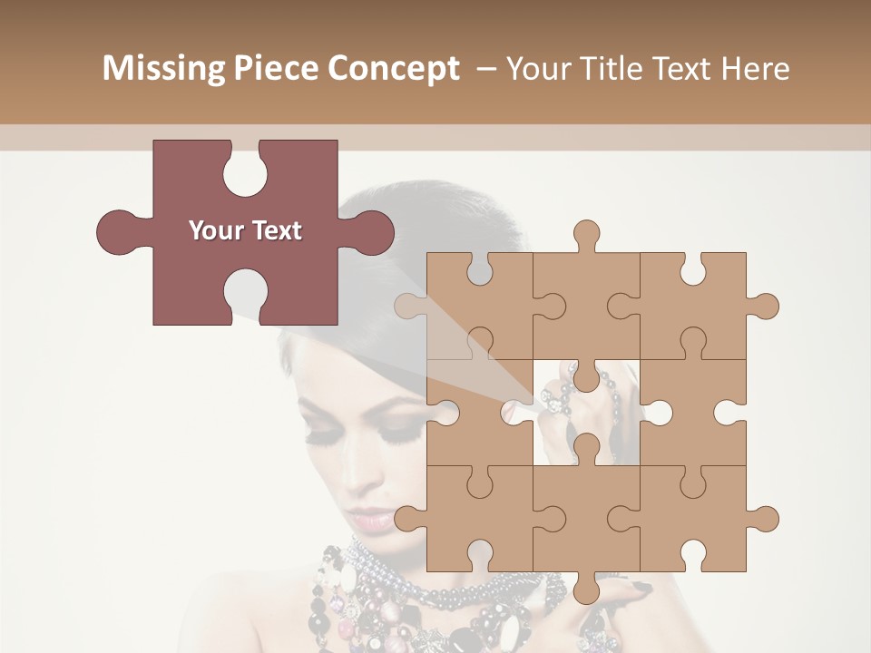 Rings White Hair PowerPoint Template