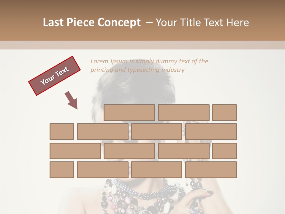 Rings White Hair PowerPoint Template