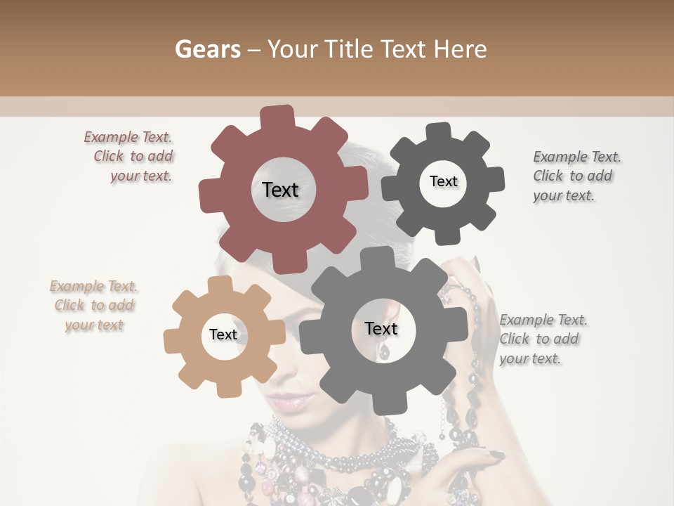 Rings White Hair PowerPoint Template