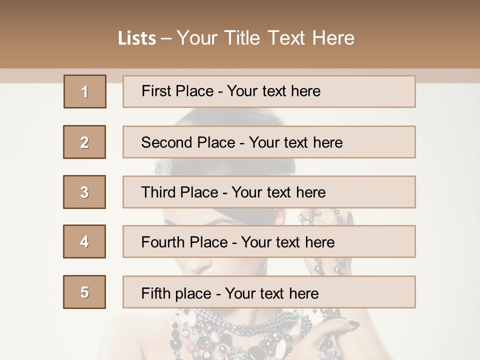 Rings White Hair PowerPoint Template