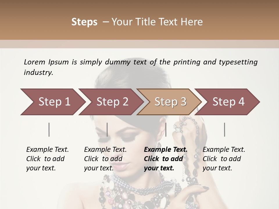 Rings White Hair PowerPoint Template