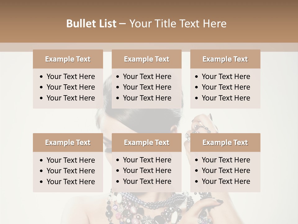 Rings White Hair PowerPoint Template