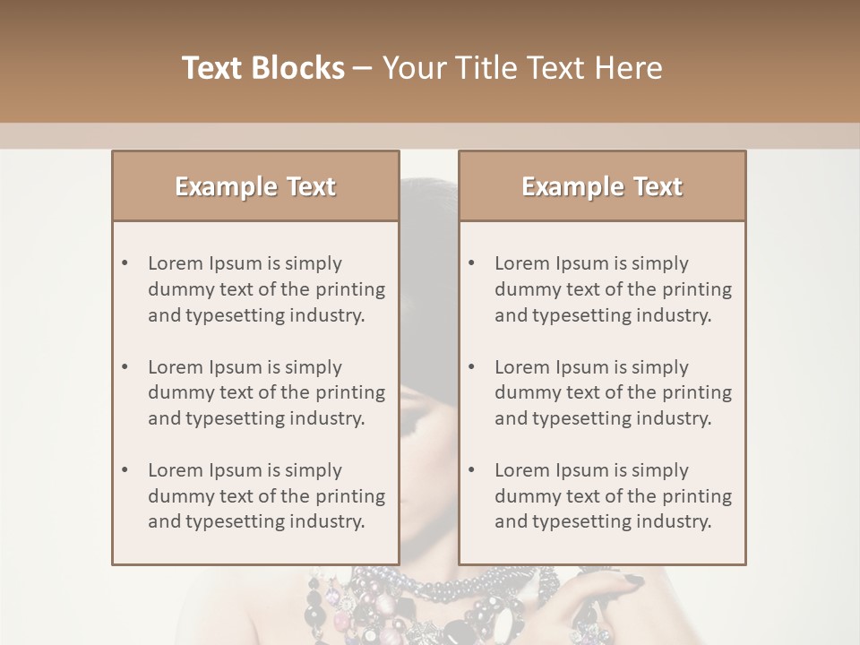 Rings White Hair PowerPoint Template