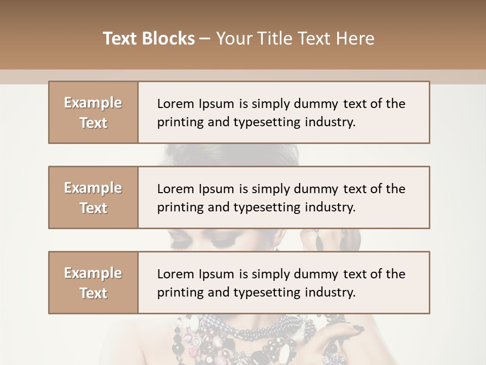 Rings White Hair PowerPoint Template