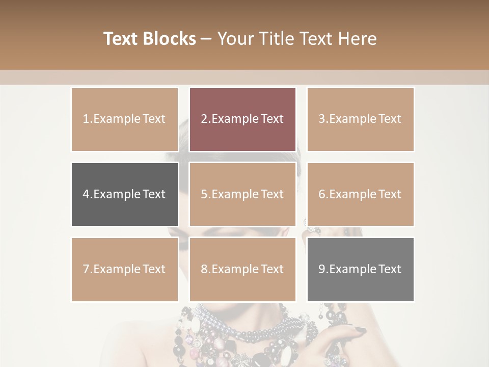 Rings White Hair PowerPoint Template