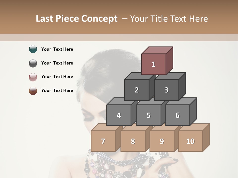 Rings White Hair PowerPoint Template