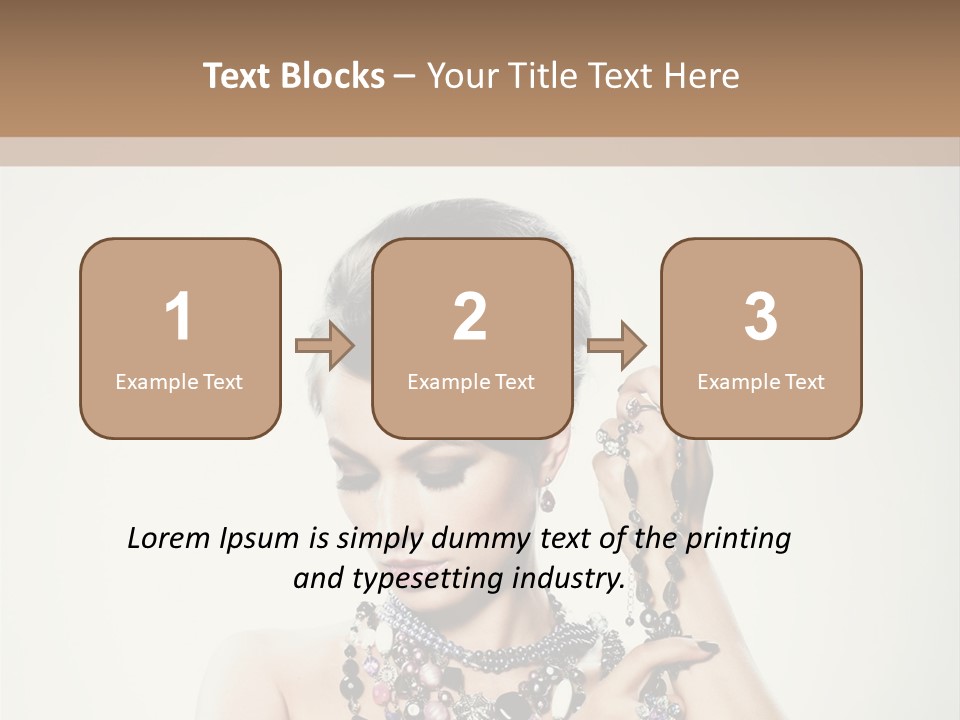 Rings White Hair PowerPoint Template