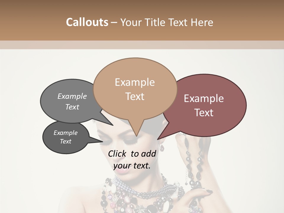 Rings White Hair PowerPoint Template