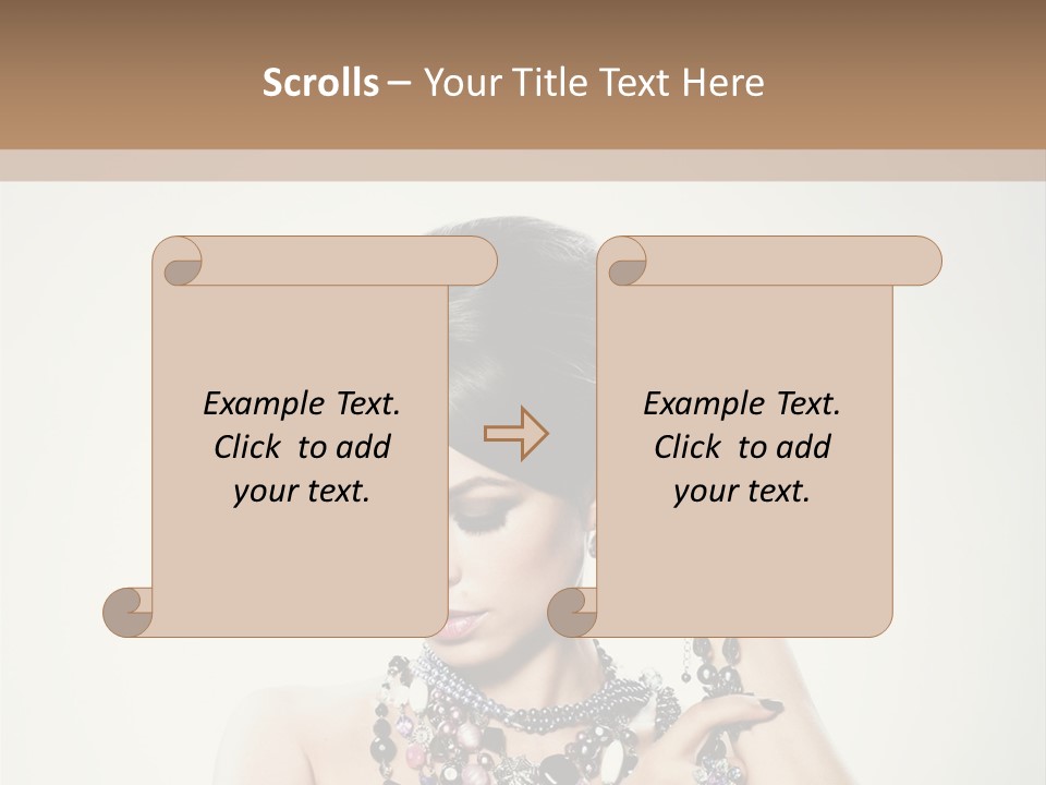 Rings White Hair PowerPoint Template