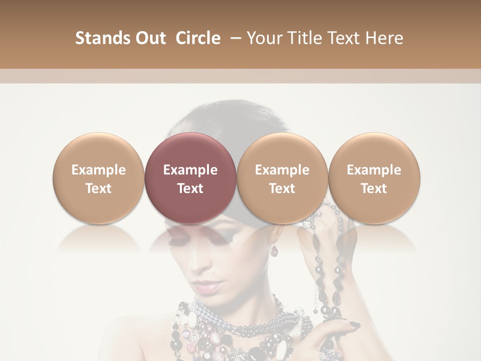 Rings White Hair PowerPoint Template