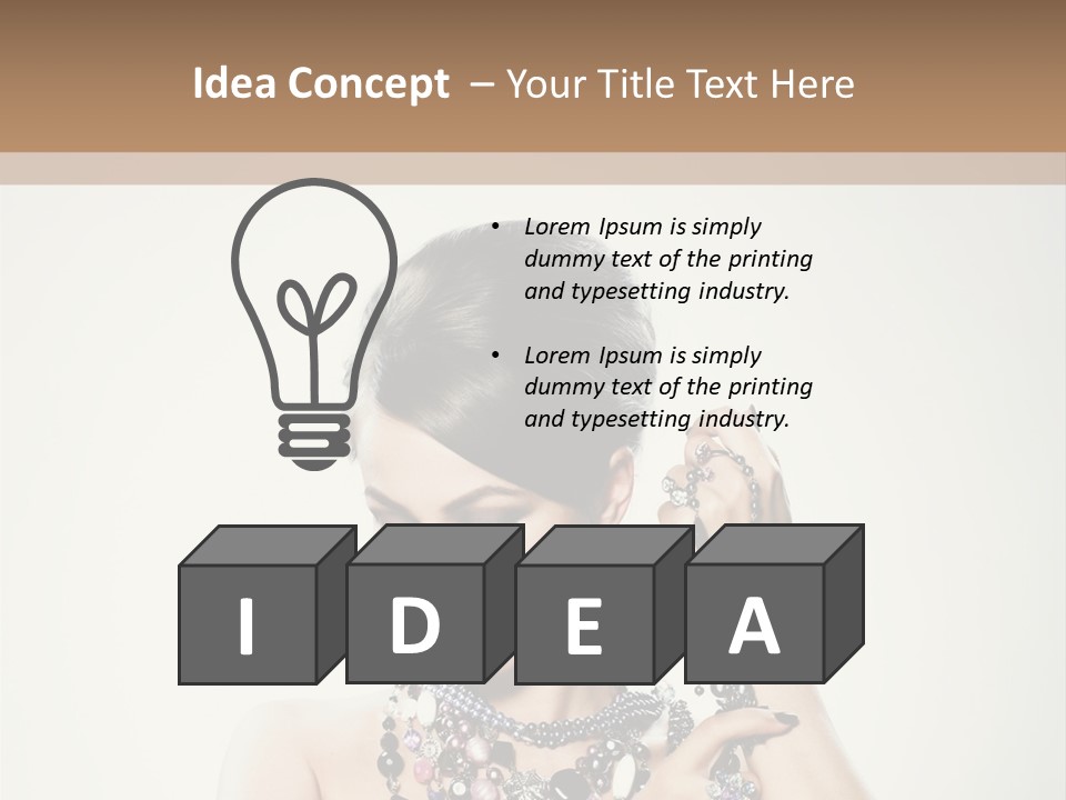 Rings White Hair PowerPoint Template