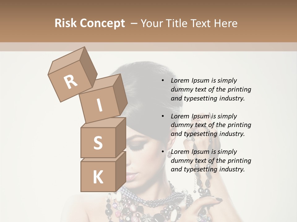 Rings White Hair PowerPoint Template