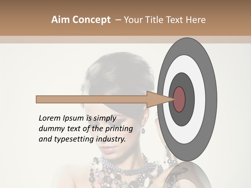 Rings White Hair PowerPoint Template