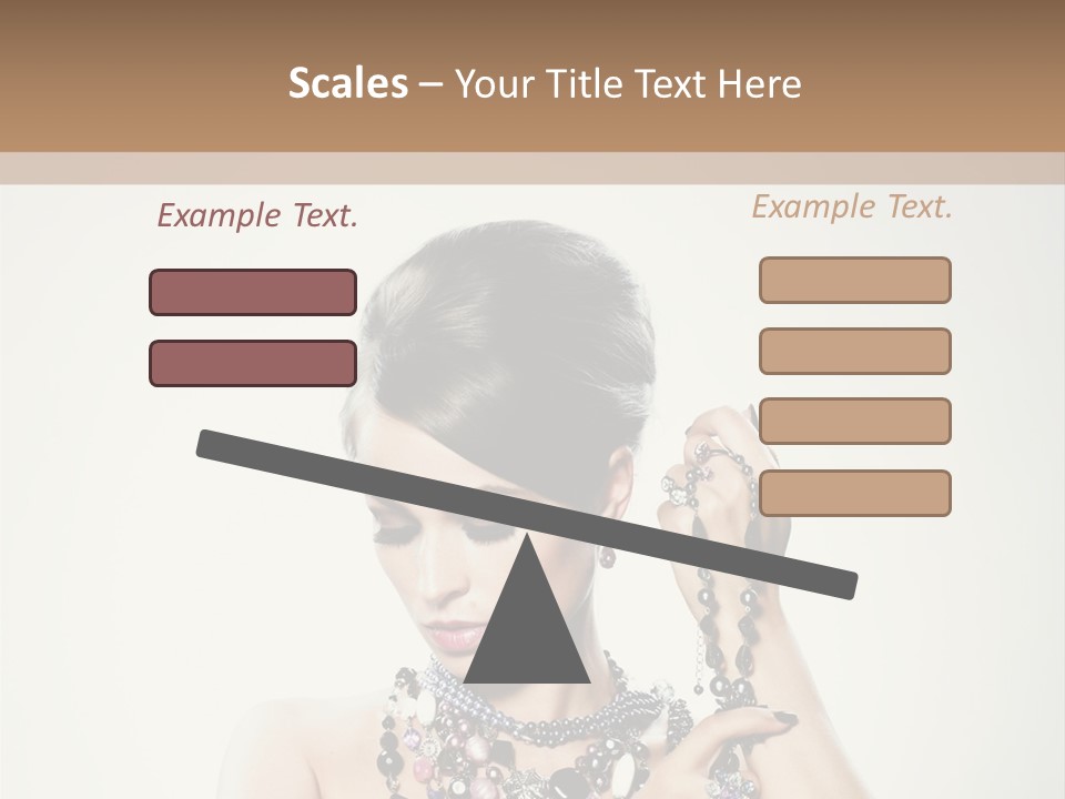 Rings White Hair PowerPoint Template