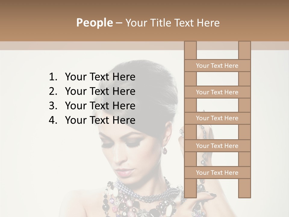 Rings White Hair PowerPoint Template