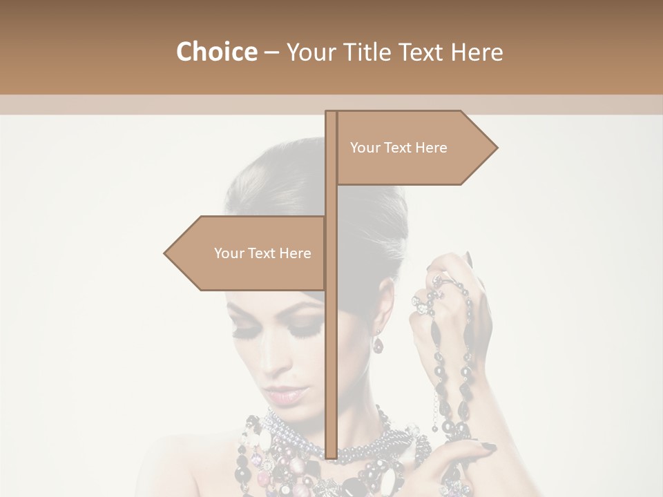 Rings White Hair PowerPoint Template