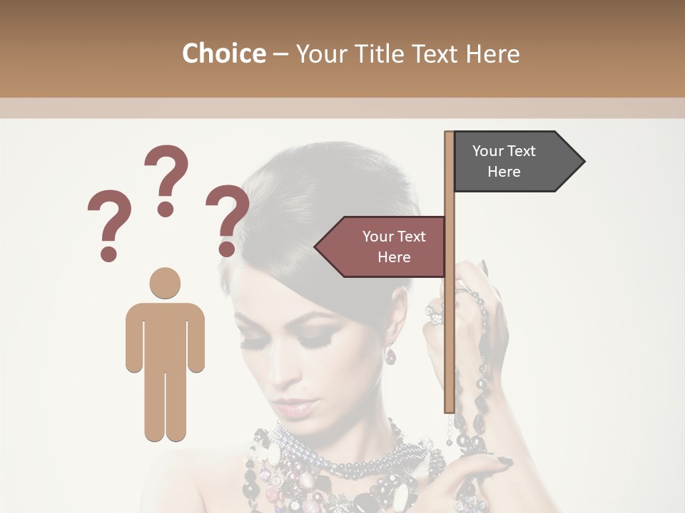 Rings White Hair PowerPoint Template