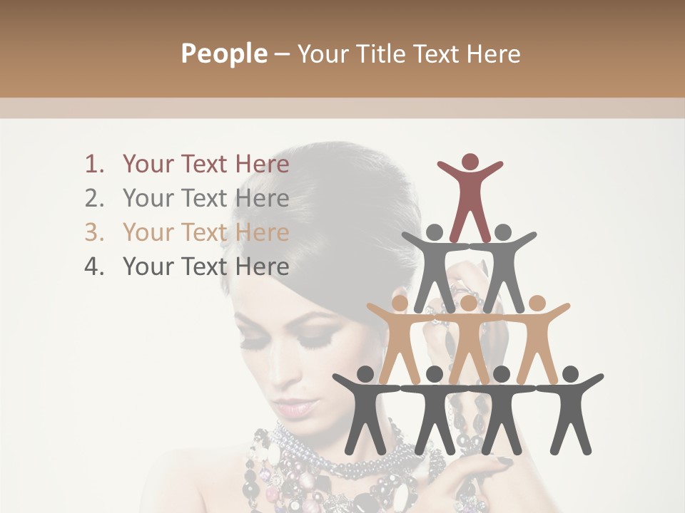 Rings White Hair PowerPoint Template