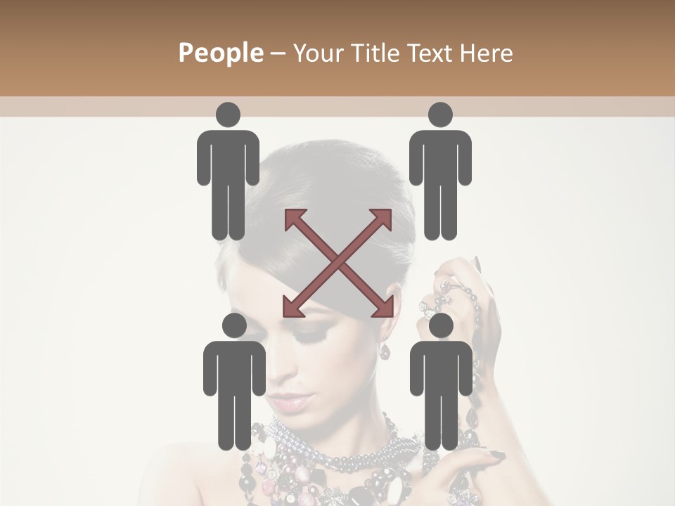 Rings White Hair PowerPoint Template