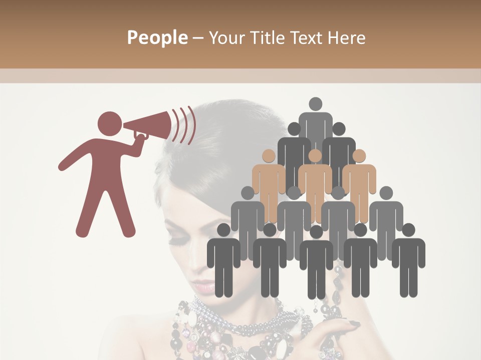 Rings White Hair PowerPoint Template