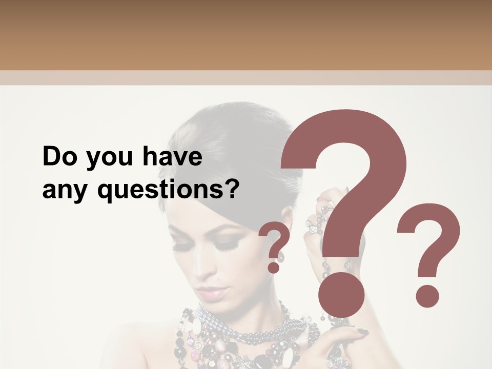 Rings White Hair PowerPoint Template