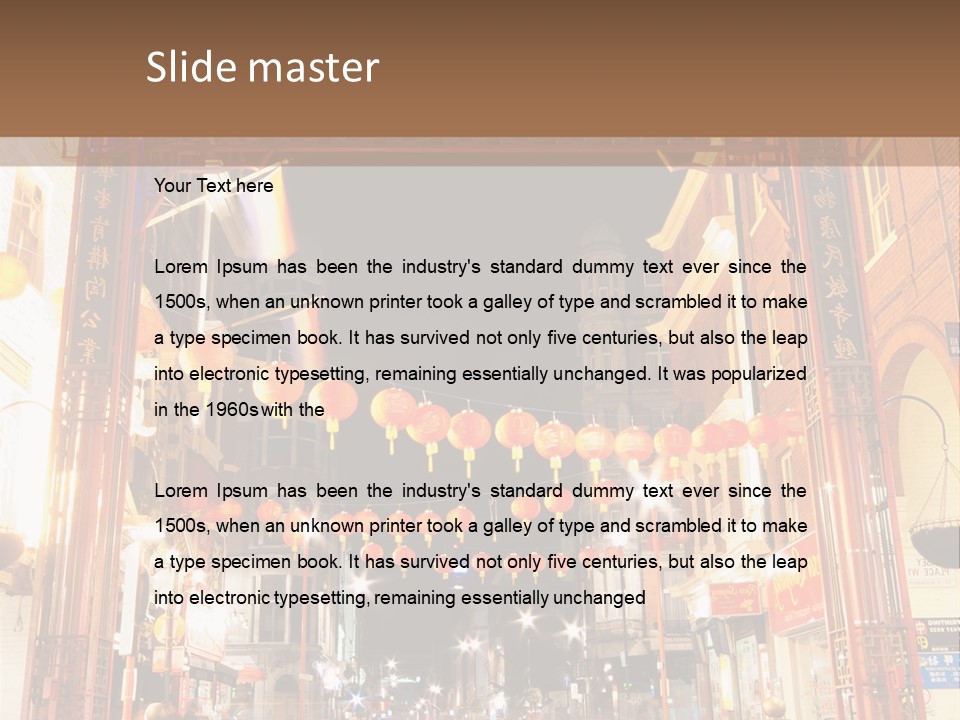 City Ornate English PowerPoint Template