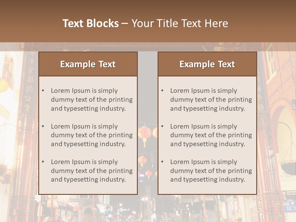 City Ornate English PowerPoint Template