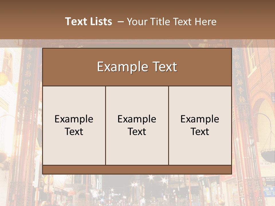 City Ornate English PowerPoint Template