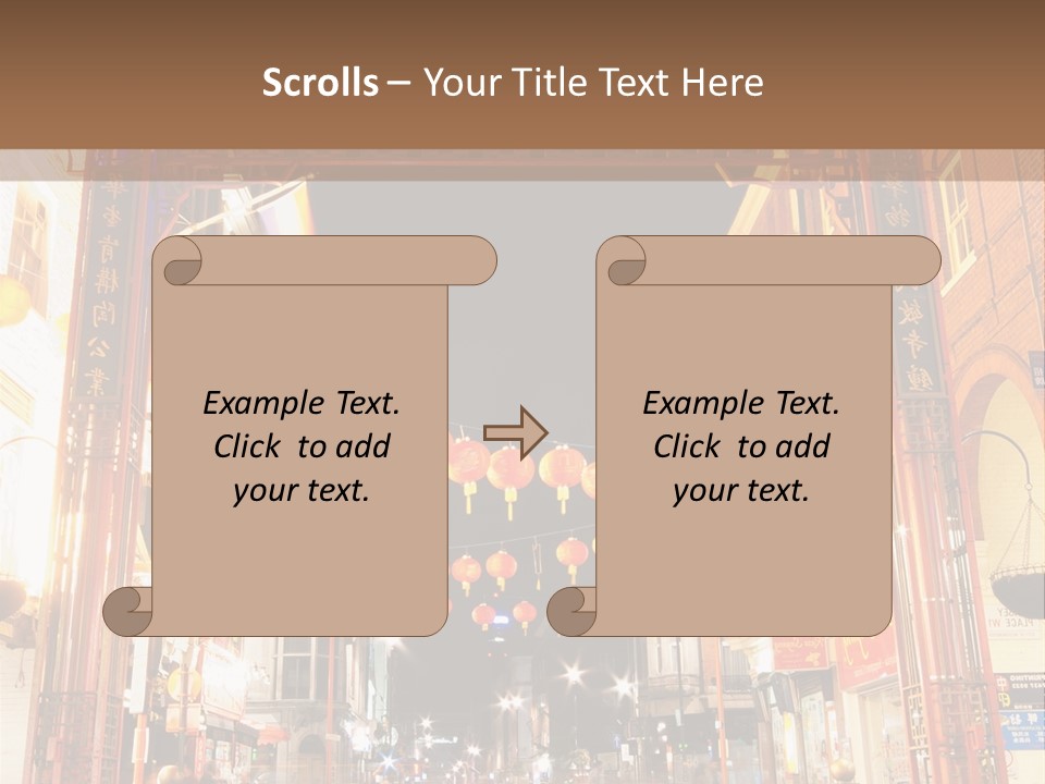 City Ornate English PowerPoint Template