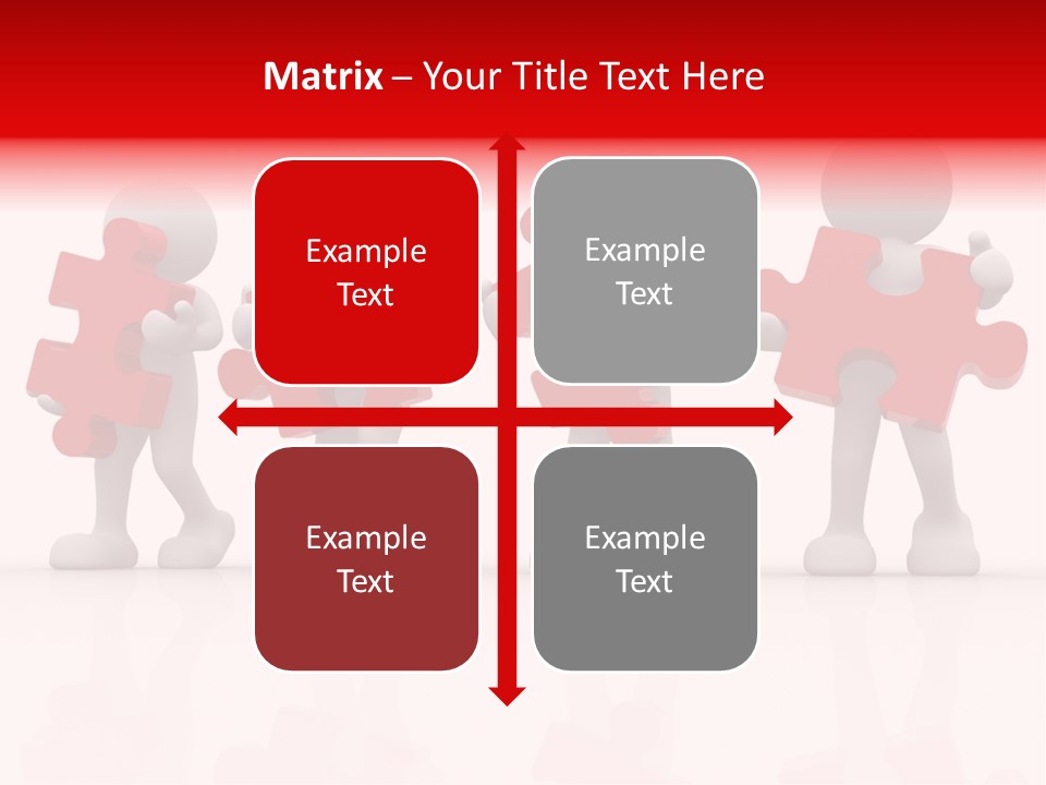 Puzzle Figure Company PowerPoint Template